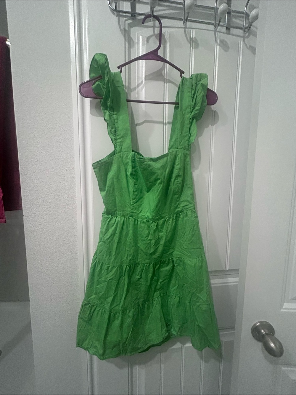 Show Me Your MuMu Bright Green Tiered Mini Dress